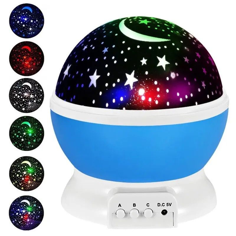 Projecteur de ciel étoilé rotatif pour la décoration-Bleu