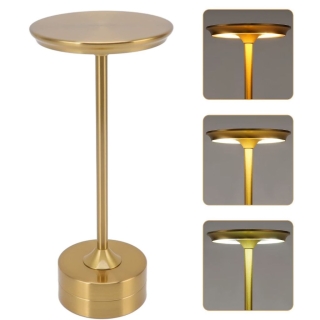 Lampe de Table Rechargeable Sans Fil Doré  Avec Tactile – Style Rétro et Moderne 