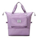 Sac de voyage pliant de grande capacité imperméable à l’eau-Violet clair