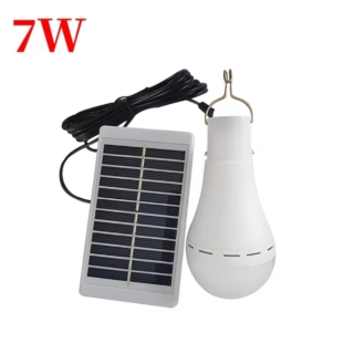 Lampe Solaire LED 7W Suspendue avec Télécommande – 4 Modes d’Éclairage, Rechargeable USB, Minuterie Programmable