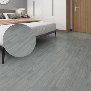 Pack de 36 Plaques PVC Autocollantes pour Sol Effet Bois Gris – 91,44 × 15,24 cm – Modèle HM3019– 5,03 m²