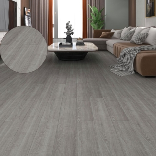 Pack de 36 Plaques PVC Autocollantes Pour Sol – Effet Bois Grège – 91,44 × 15,24 cm – Modèle HM3052 – 5,03 m²