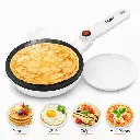 RAF Crêpière Électrique Antiadhésif en Blanc - 600W - Ø 20 cm