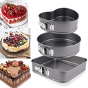 Lot de 3 Moules à Gâteaux Gris En Acier inoxydable 