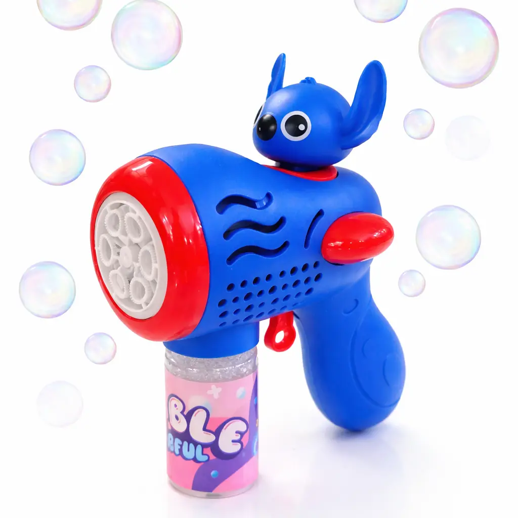Pistolet à Bulles Avec Réservoir De Savon Pour Enfant 3 ans+ – Motif Stitch