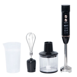 FLORENCE Mixeur Plongeant 4 en 1 – 400W – Noir – 700 ml - Modèle HK452