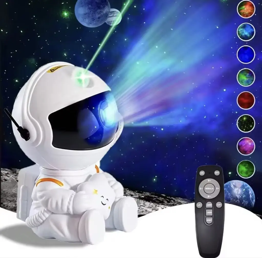 Projecteur Astronaute LED Galaxy avec Télécommande – Ciel Étoilé Multicolore