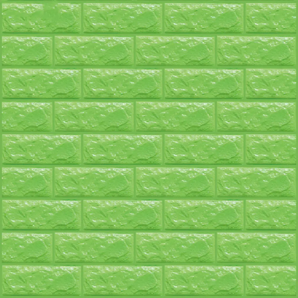 Panneau Mural Adhésif Vert - Anti-Humidité 3D - 77 * 70 cm