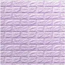 Panneau Mural Adhésif Violet - Anti-Humidité 3D - 77 * 70 cm