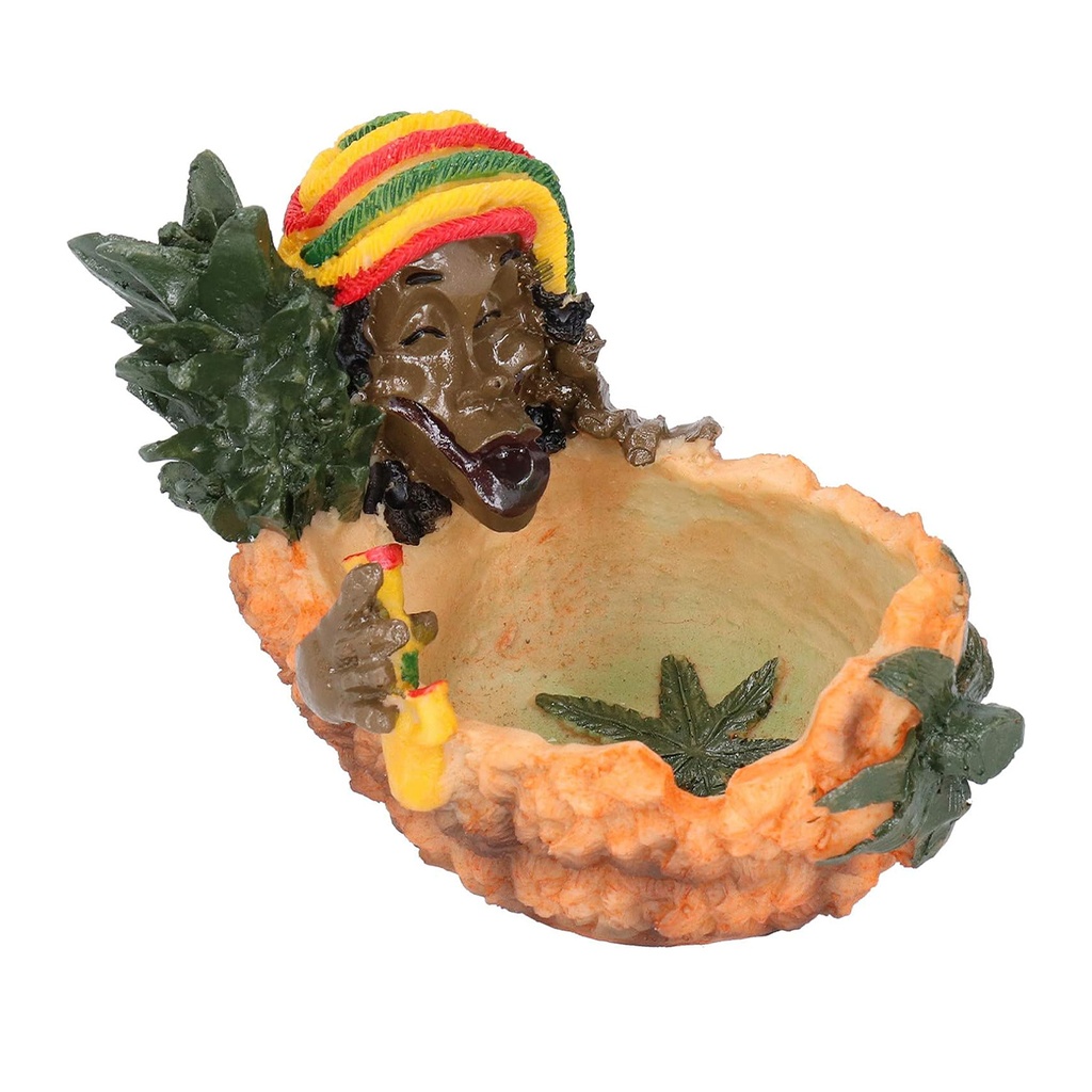 Cendrier Jamaïcain en Résine motif Ananas