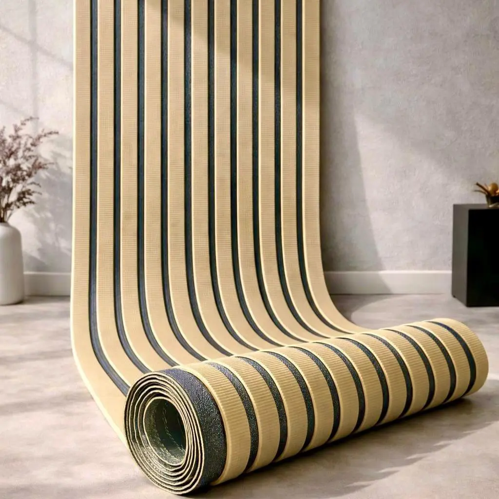 Rouleau Panneau Mural Autocollant Effet Bois 3D 70 cm x 2,80 m – Épaisseur 5 mm, Anti-humidité