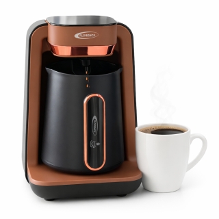 Florence Machine à Café Turc 2 en 1 - 500W – 280ml – Marron – Café & Milk Drinks - Modèle HK466