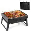 Barbecue à Charbon Portable en Acier Inoxydable 43 x 29 x 24 cm – Pliable