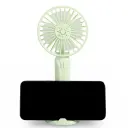 Ventilateur Portable à Main Rechargeable avec Support – USB Sans Fil à 3 Vitesses Vert