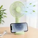 Mini Ventilateur Portable Rechargeable  – 3 Vitesses – Vert