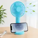 Mini Ventilateur Portable Rechargeable  – 3 Vitesses – Bleu