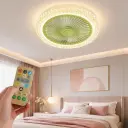 Ventilateur Plafonnier LED 36W avec Télécommande – 3 Vitesses – Éclairage 3 Couleurs - Vert