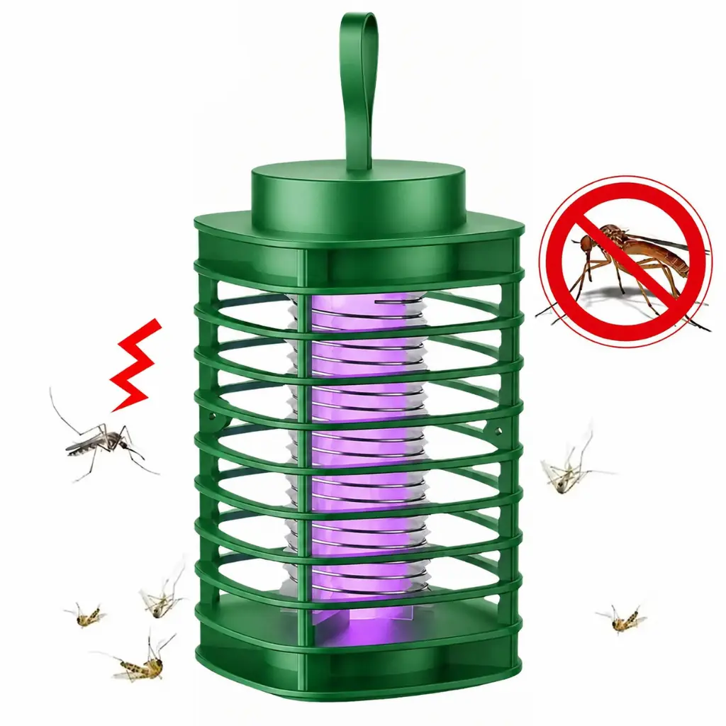Lampe Anti-Moustique Électrique Y20 – UV 390 nm – Rechargeable & Suspendue - Vert