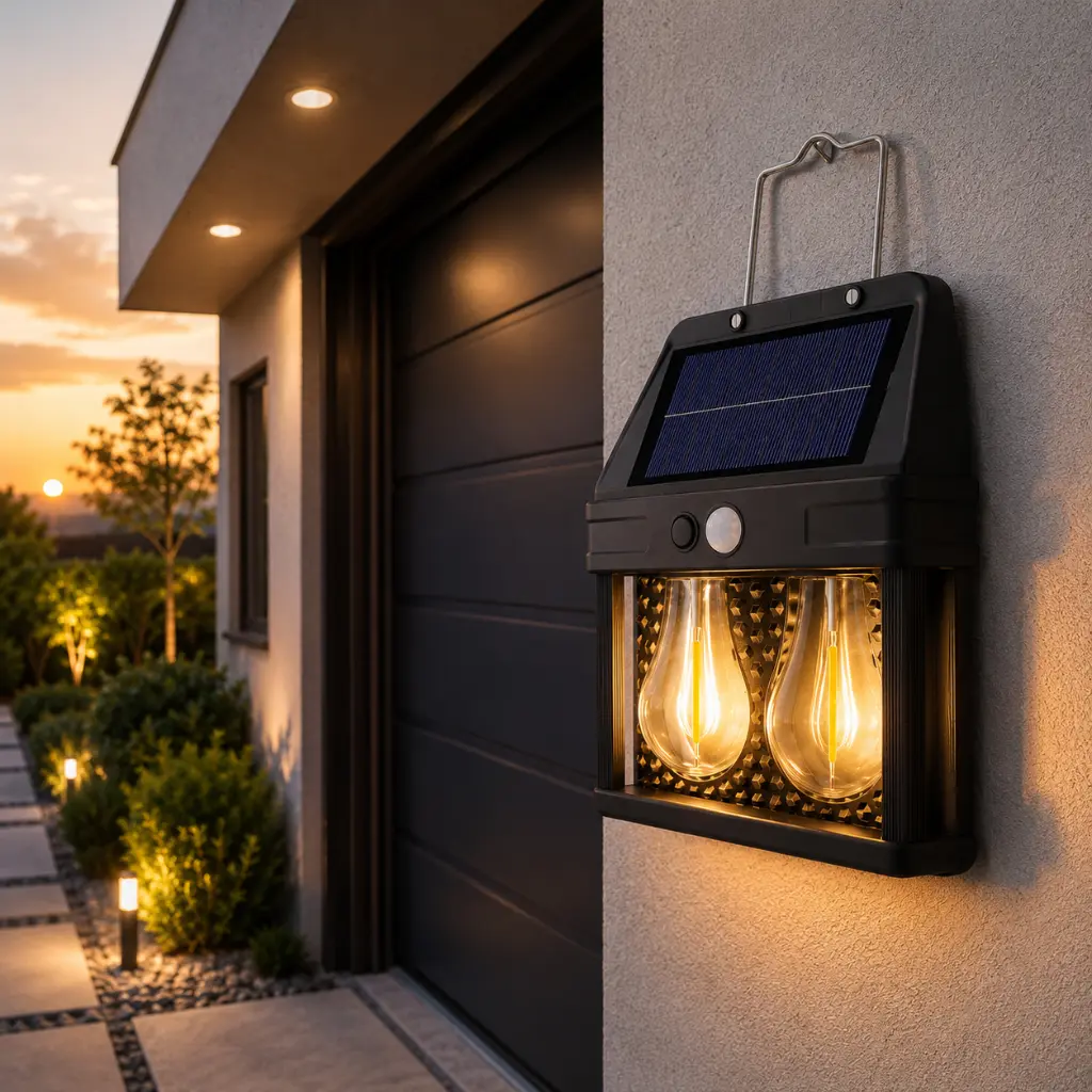 Lampe Murale Solaire LED HW 779-2 – Avec Détecteur de Mouvement – 600 LM