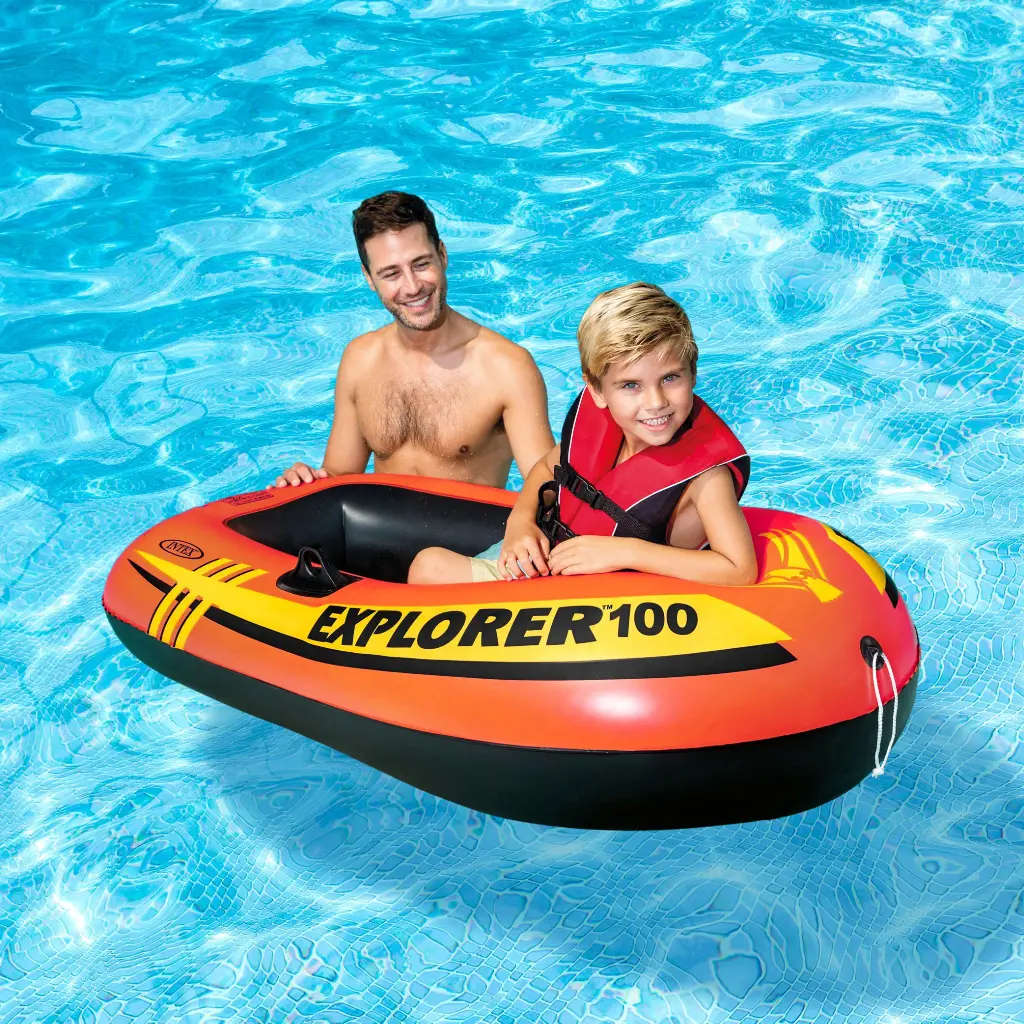 Bateau Gonflable Intex Explorer 100 – 147 x 84 x 36 cm – 1 Personne