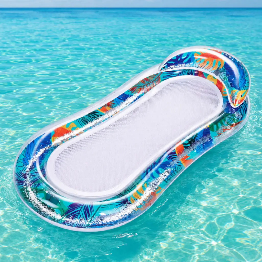 Matelas Gonflable Flottant Sainteve SY-A2095 – Lounge Float avec Filet Central – 160 x 84 cm