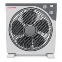 Ventilateur Box Fan Luxe Crown 12" – Ventilateur Carré avec Minuterie et Oscillation