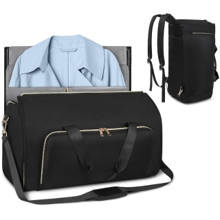 Sac de Voyage 4-en-1 Multifonction – Sac à Vêtements Convertible Imperméable - Noir