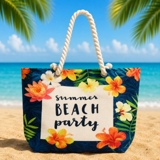 Sac de Plage – Motif Summer Beach Party  50 x 37 x 14 cm