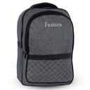 FASHION sac à dos en Toile avec 2 compartiments-Gris