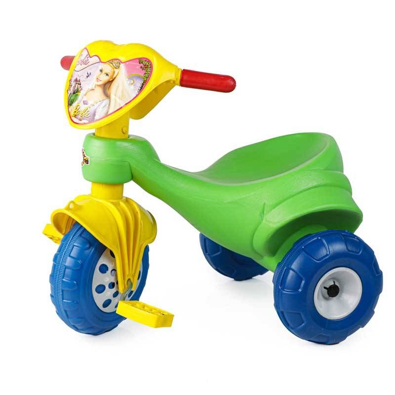 SPOLO Tricycle en plastique MM pour Enfant Vert-BARBIE