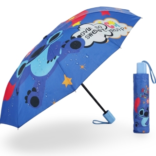 Parapluie Stitch 95 cm Réglable 40-65 cm avec Housse – Enfant