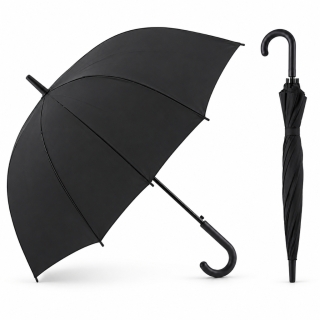 Parapluie Imperméable Noir 100 cm – Poignée Ergonomique