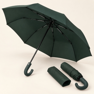 Parapluie Pliable Automatique 100 cm Vert Imperméable avec Housse