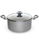 WINOX Faitout granite gris 26 cm avec couvercle