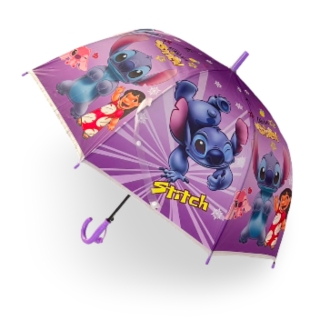 Parapluie Enfant Stitch Violet 75 cm avec Sifflet