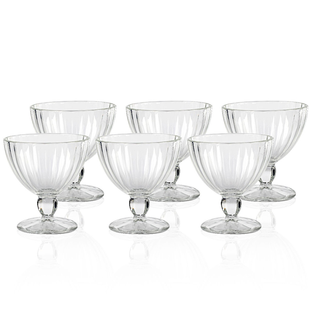 Luminarc coffret de 6 coupes à glace en verre 250 ml