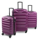 Série de 3 valises en ABS incassable - TRAVEL (ROCK)