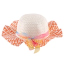 Chapeau avec ruban arc-en-ciel pour enfant Orange