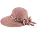 Chapeau de plage pour femme oval-Rose