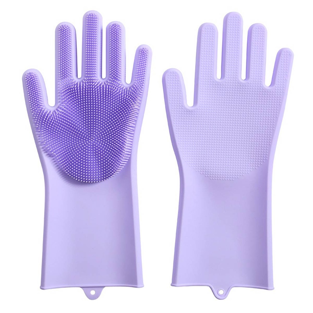 Paire Gants  de Lavage réutilisables en Silicone 