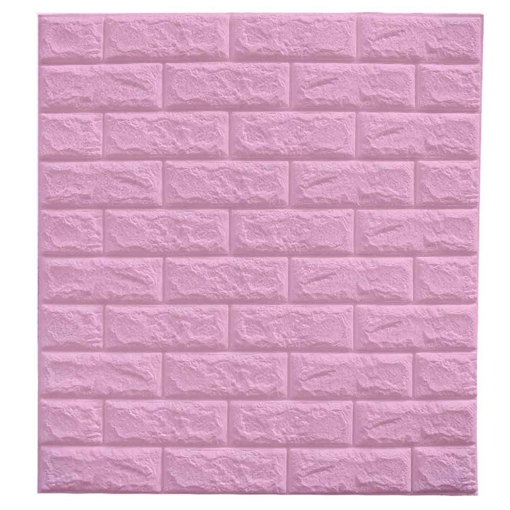 Panneau Mural Adhésive - Anti-Humidité 3D - 77 * 70 cm-Rose