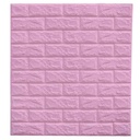 Panneau Mural Adhésive - Anti-Humidité 3D - 77 * 70 cm-Rose