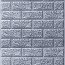 Panneau Mural Adhésive - Anti-Humidité 3D - 77 * 70 cm-Gris