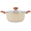 Winox Faitout Avec Couvercle Bronzo- Ø 22 cm - Super Résistante - 7 Couches