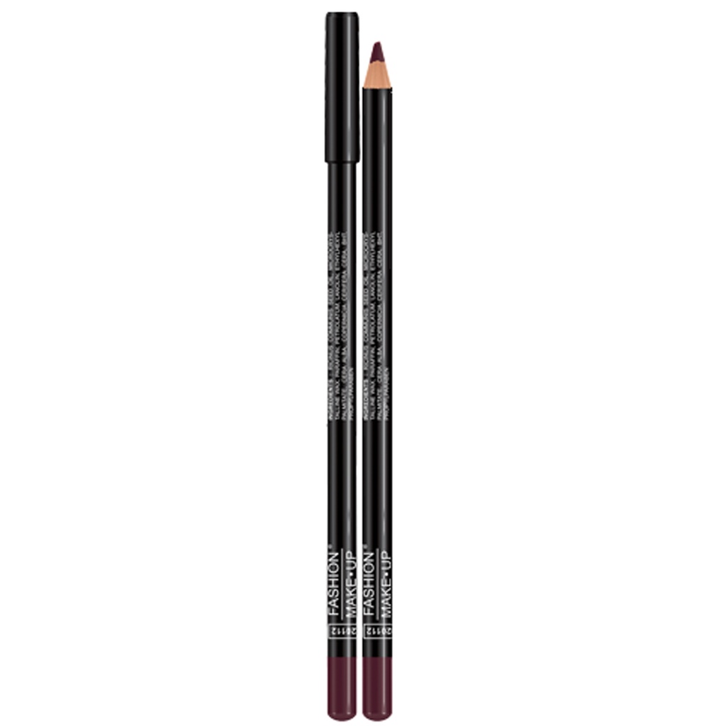  Fashion Make up Crayon Lèvres - Crayon Bois - Sanguine -Réf 12