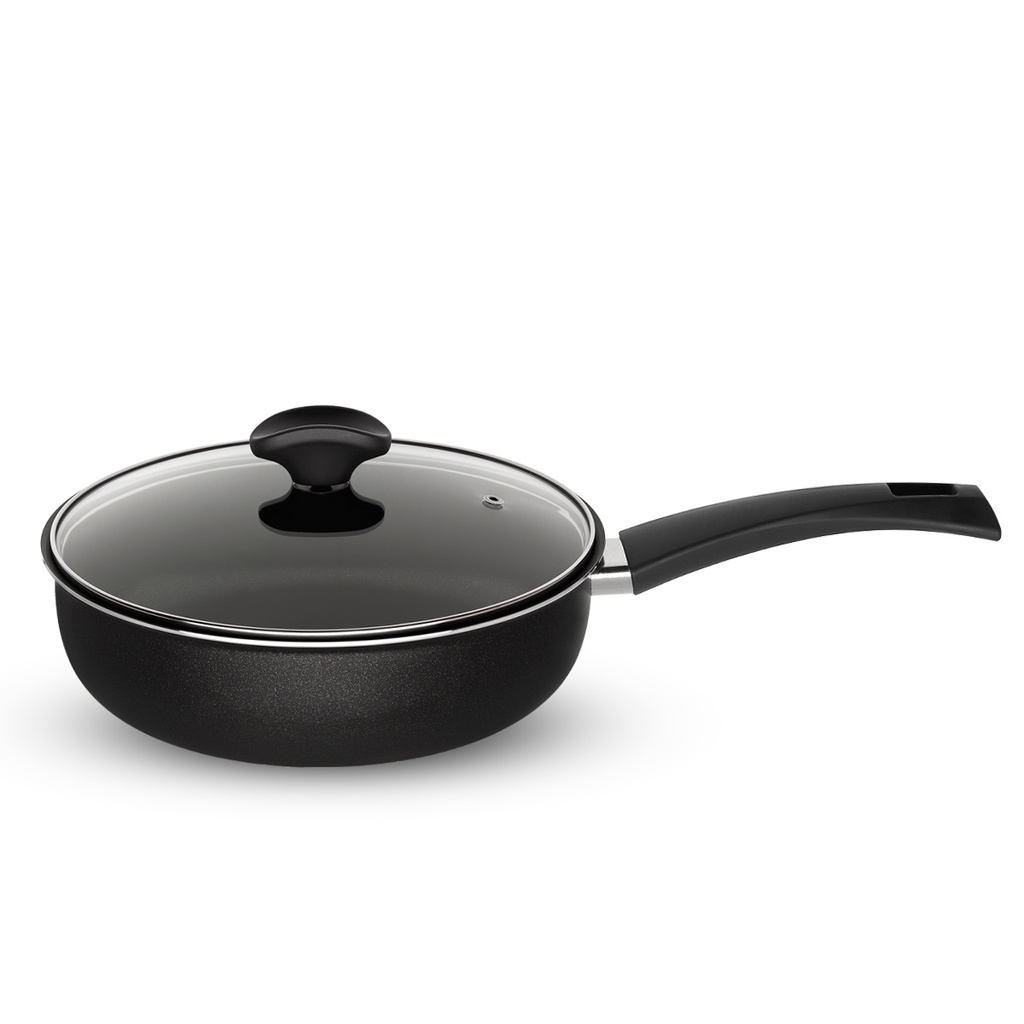 Winox sauteuse avec couvercle DIAMOND - 18 cm - résistance extrême - 7 couches 