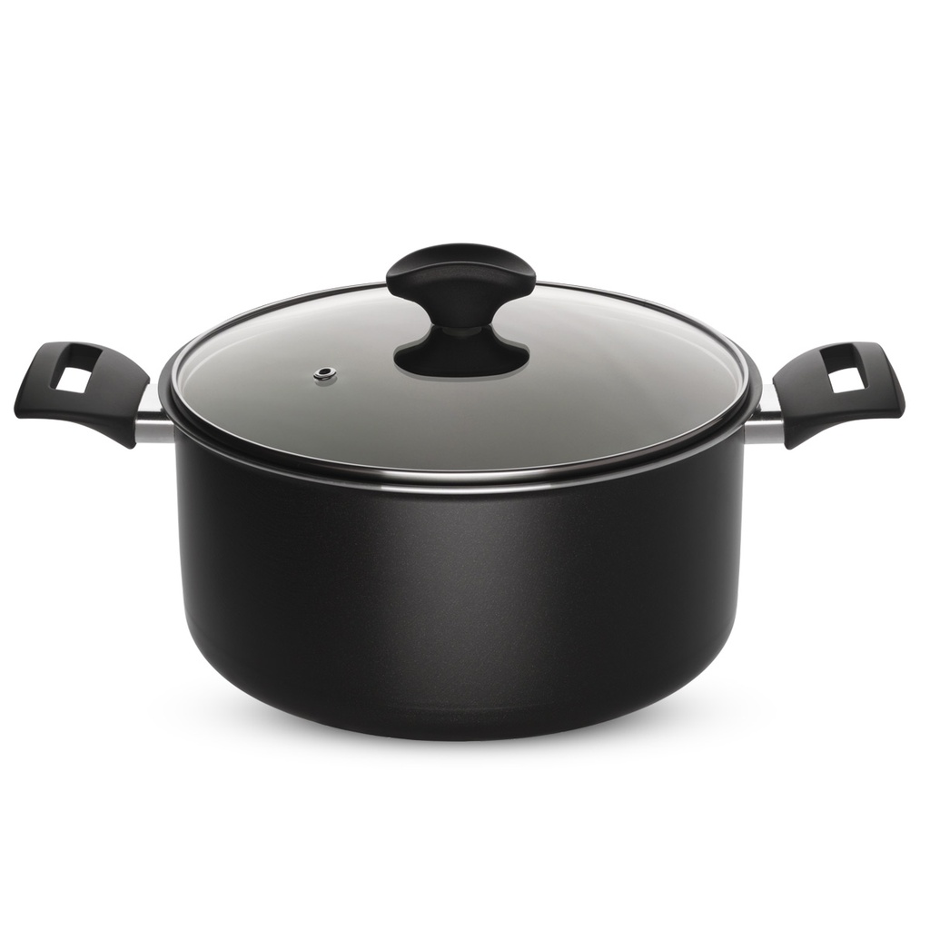 Winox faitout de 24 cm avec couvercle série DIAMOND - résistance extrême - 7 couches 