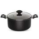 Winox faitout de 24 cm avec couvercle série DIAMOND - résistance extrême - 7 couches 