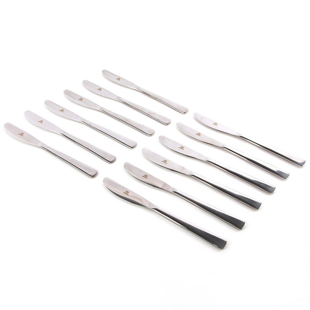 Winox étui couteaux de table 12 pièces JAWHAR -INOX 18/10 - 6mm 