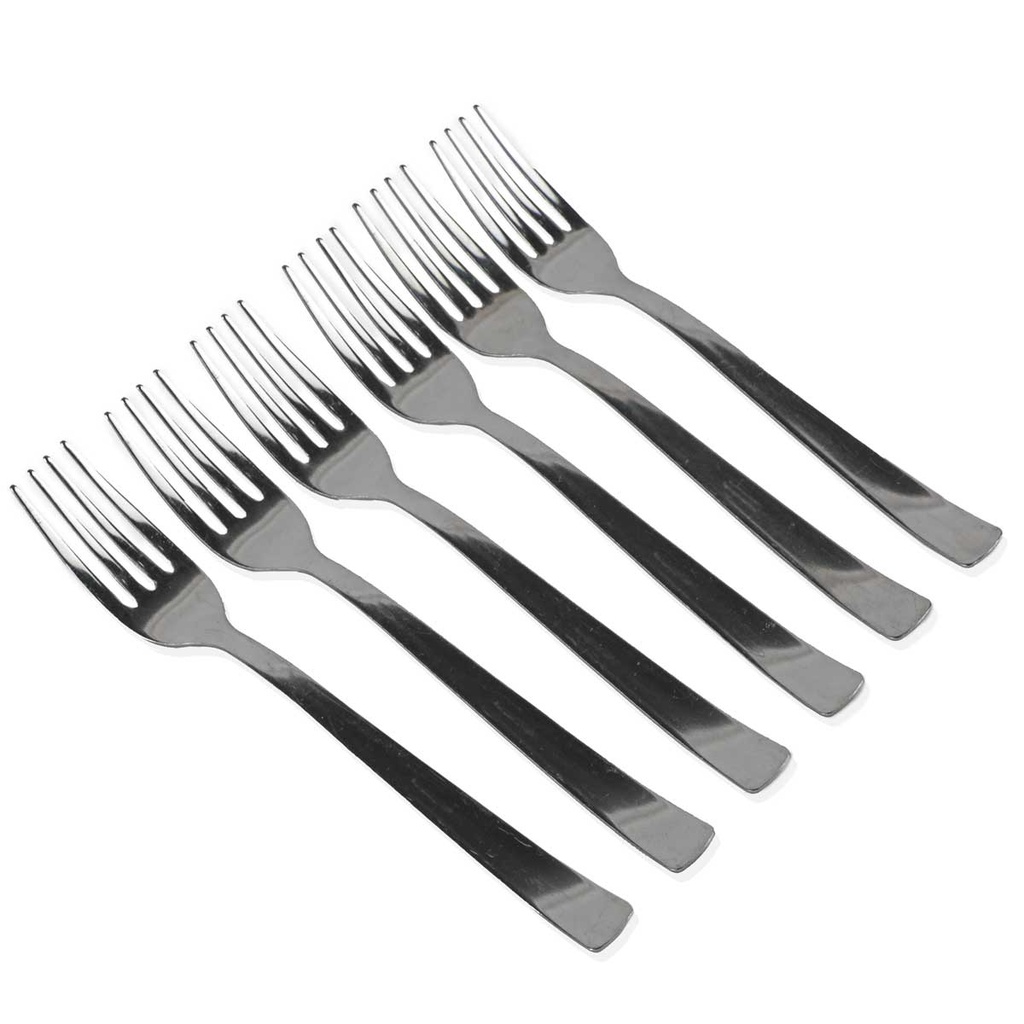 Cok lot de 6 fourchettes GM Milano en acier inoxydable - Argent